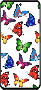 Силиконовый чехол Красочные мотыльки для Realme C71 - 4761u-4089 изображение 