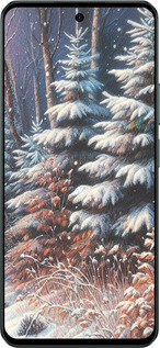 Силиконовый чехол Зимний пейзаж для Realme C71 - 5814u-4089 изображение 