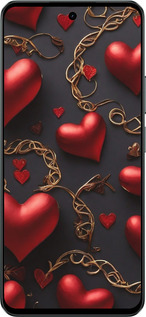 Силиконовый чехол Сердечки для Realme C71 - 5831u-4089 изображение 