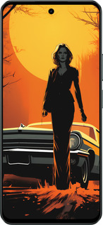 Силиконовый чехол Чехол для телефона Девушка возле автомобиля для Realme C71 - 5946u-4089 изображение 