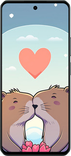 Силиконовый чехол Капибара любовь для Realme C71 - 6027u-4089 изображение 