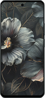 Силіконовий чехол Чорні квіти для Realme C71 - 6031u-4089 изображение 