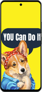 Силиконовый чехол чехол с корги You Can Do It для Realme C71 - 6184u-4089 изображение 