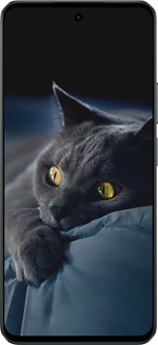 Силиконовый чехол Дымчатый кот для Realme C71 - 825u-4089 изображение 