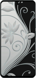 Силиконовый чехол Цветы на чёрно-белом фоне для Realme C71 - 840u-4089 изображение 