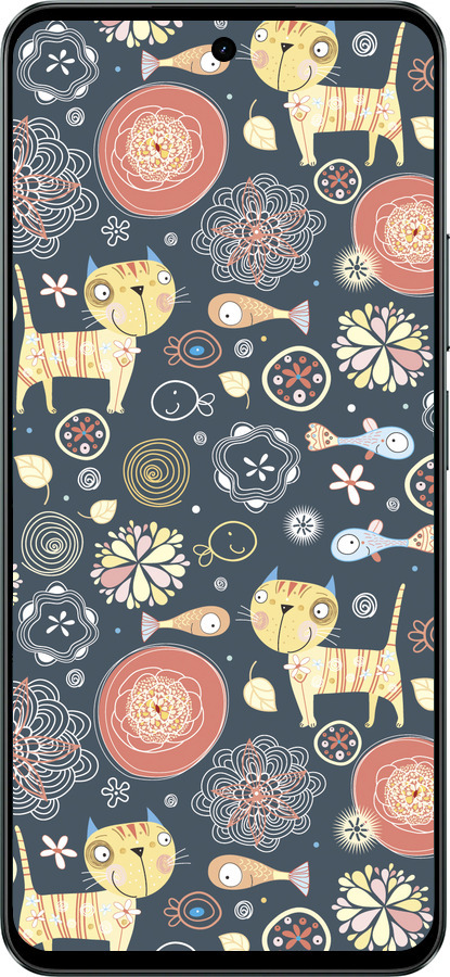 Силиконовый чехол Котята v4 для Realme C71 - 1224u-4089 изображение 