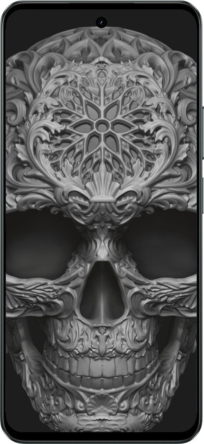 Силиконовый чехол skull-ornament для Realme C71 - 4101u-4089 изображение 