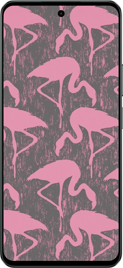 Силиконовый чехол Vintage-Flamingos для Realme C71 - 4171u-4089 изображение 