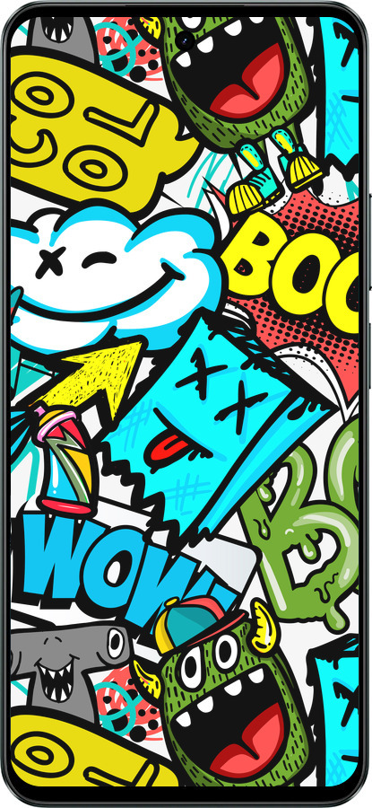 Силиконовый чехол Стикеры v4 для Realme C71 - 5508u-4089 изображение 