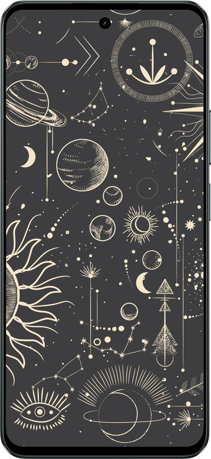 Силиконовый чехол Фаза луны для Realme C71 - 5605u-4089 изображение 