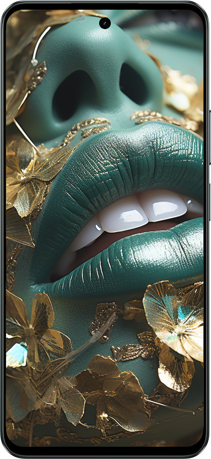 Силиконовый чехол Губы 2 для Realme C71 - 5667u-4089 изображение 