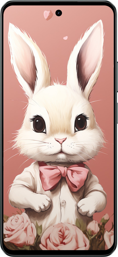 Силиконовый чехол Зайчик для Realme C71 - 5669u-4089 изображение 