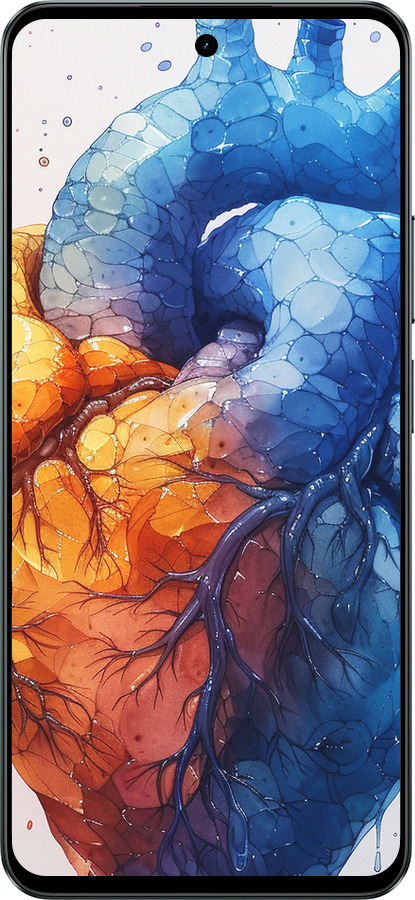 Силиконовый чехол Арт-сердце для Realme C71 - 6034u-4089 изображение 