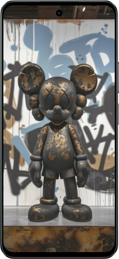Силиконовый чехол Bronze kaws v2 для Realme C71 - 6098u-4089 изображение 