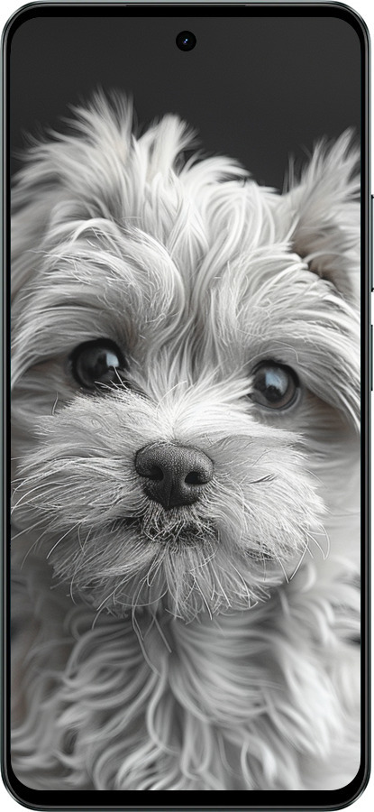 Силиконовый чехол Мальтипу на чорном фоне для Realme C71 - 6156u-4089 изображение 