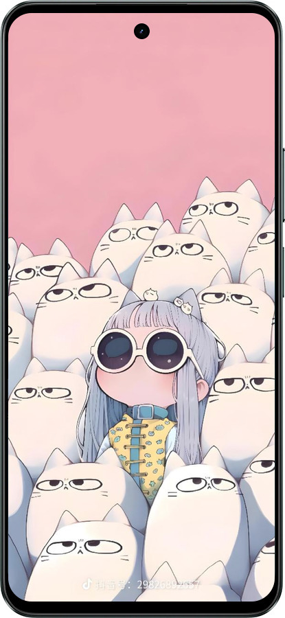 Силиконовый чехол Малышка с котами для Realme C71 - 6295u-4089 изображение 