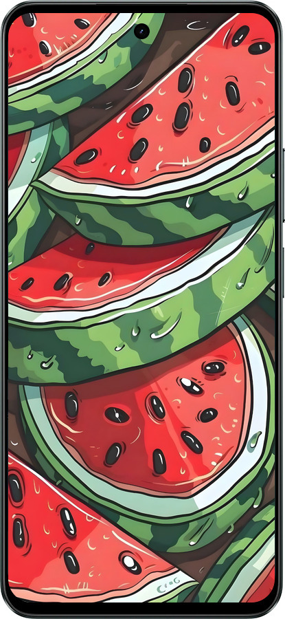 Силиконовый чехол Арбуз для Realme C71 - 6315u-4089 изображение 