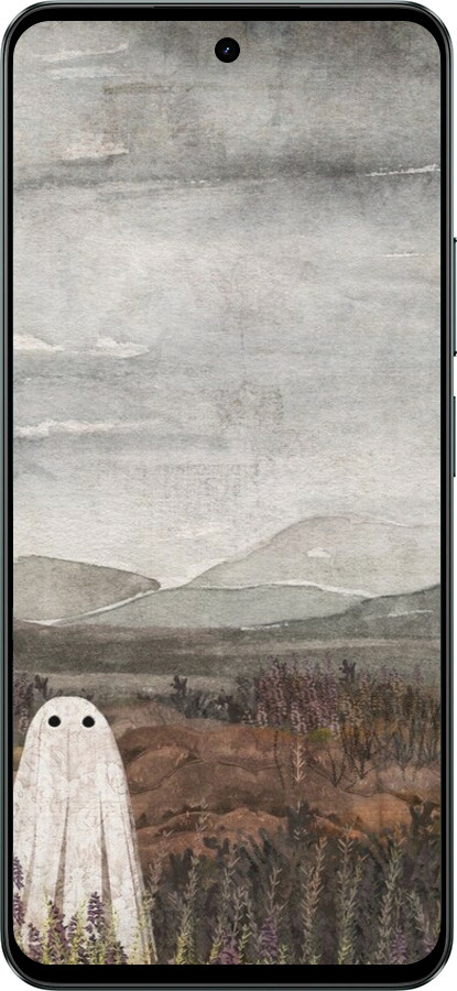 Силиконовый чехол Одинокий призрак на фоне гор для Realme C71 - 6486u-4089 изображение 