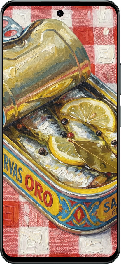 Силиконовый чехол Vintage Sardine Tin Phone для Realme C71 - 6772u-4089 изображение 