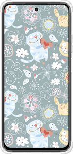 Силикон с усиленными углами чехол Котята v3 для Realme C75x - 1223sp-4506 изображение 