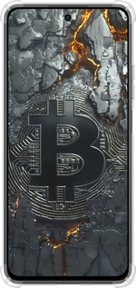Силикон с усиленными углами чехол Раскаленный биткойн для Realme C75x - 6091sp-4506 изображение 