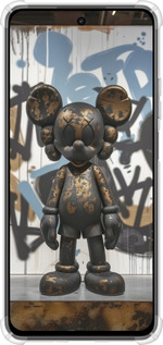 Силикон с усиленными углами чехол Bronze kaws v2 для Realme C75x - 6098sp-4506 изображение 