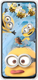Силикон с усиленными углами чехол Миньоны для Realme C75x - 6386sp-4506 изображение 