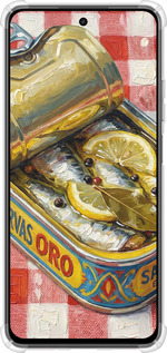 Силикон с усиленными углами чехол Vintage Sardine Tin Phone для Realme C75x - 6772sp-4506 изображение 