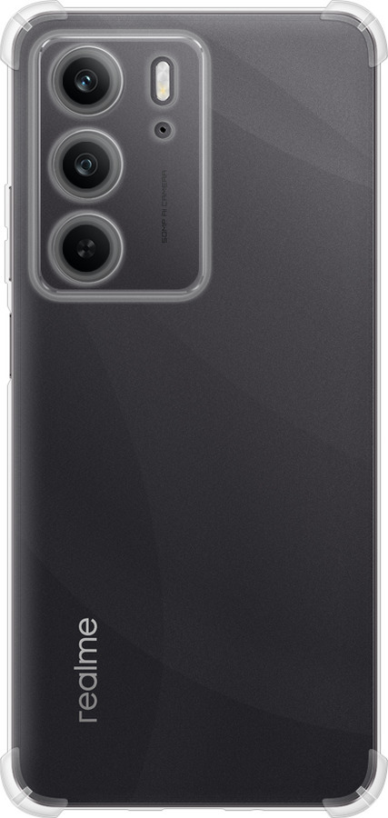 Силикон с усиленными углами чехол Прозрачный для Realme C75x - 5636sp-4506 изображение 