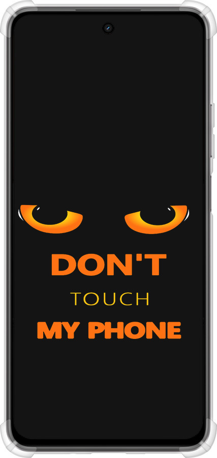 Силикон с усиленными углами чехол Don't touch the phone для Realme C75x - 4261sp-4506 изображение 
