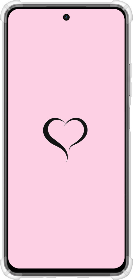 Силикон с усиленными углами чехол Сердце 1 для Realme C75x - 4730sp-4506 изображение 