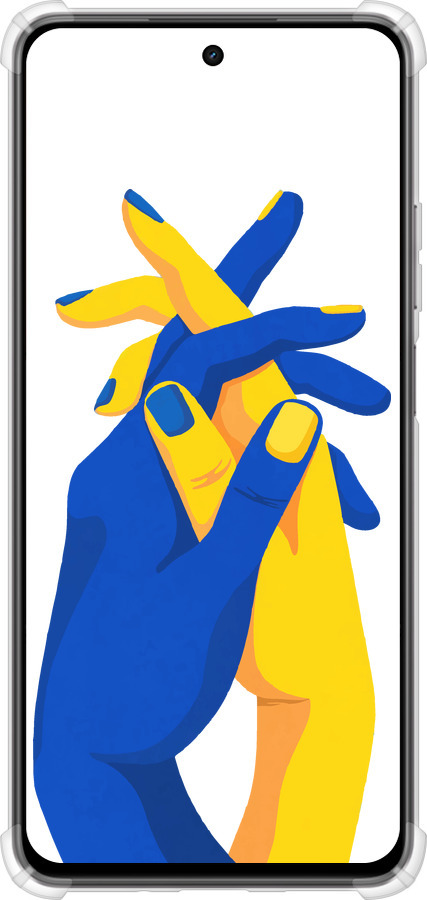 Силіконовий протиударний с посиленими кутами чехол Stand With Ukraine для Realme C75x - 5255sp-4506 изображение 