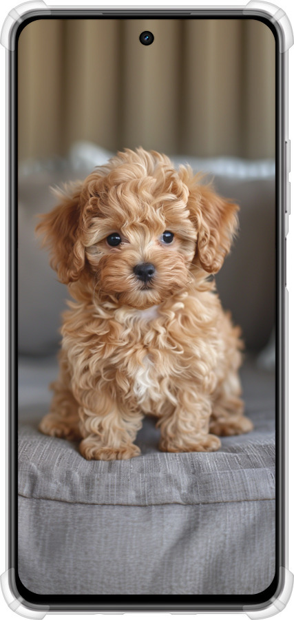 Силикон с усиленными углами чехол Mini-maltipoo для Realme C75x - 6158sp-4506 изображение 