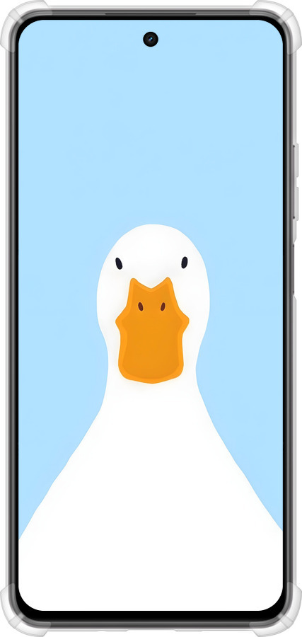 Силикон с усиленными углами чехол Гусь для Realme C75x - 6350sp-4506 изображение 