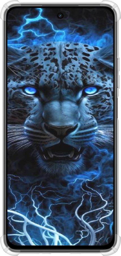 Силикон с усиленными углами чехол Ледяной леопард для Realme C75x - 6460sp-4506 изображение 