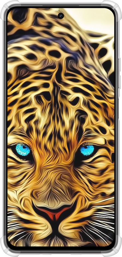 Силикон с усиленными углами чехол Леопард для Realme C75x - 6611sp-4506 изображение 