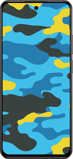 Силіконовий чехол Жовто-блакитний камуфляж для Realme C75 4G - 1084u-3878 изображение 