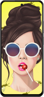 Силиконовый чехол Девушка с чупа-чупсом для Realme C75 4G - 3979u-3878 изображение 