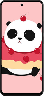 Силиконовый чехол Панда с пончиком для Realme C75 4G - 3991u-3878 изображение 