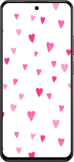 Силиконовый чехол Сердечки 2 для Realme C75 4G - 4763u-3878 изображение 
