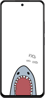 Силиконовый чехол Акула для Realme C75 4G - 4870u-3878 изображение 
