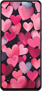 Силиконовый чехол Сердечки 4 для Realme C75 4G - 5662u-3878 изображение 