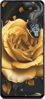 Силиконовый чехол Black snake and golden rose для Realme C75 4G - 6068u-3878 изображение 