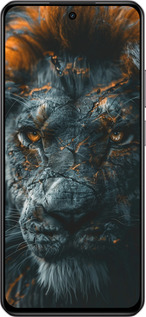 Силиконовый чехол Пламенный лев для Realme C75 4G - 6153u-3878 изображение 