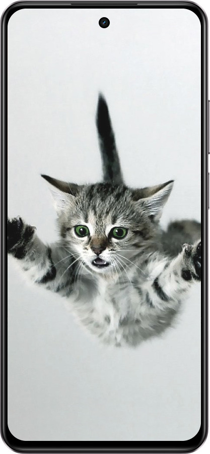Силиконовый чехол Летящий котёнок для Realme C75 4G - 2322u-3878 изображение 