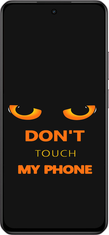 Силиконовый чехол Don't touch the phone для Realme C75 4G - 4261u-3878 изображение 