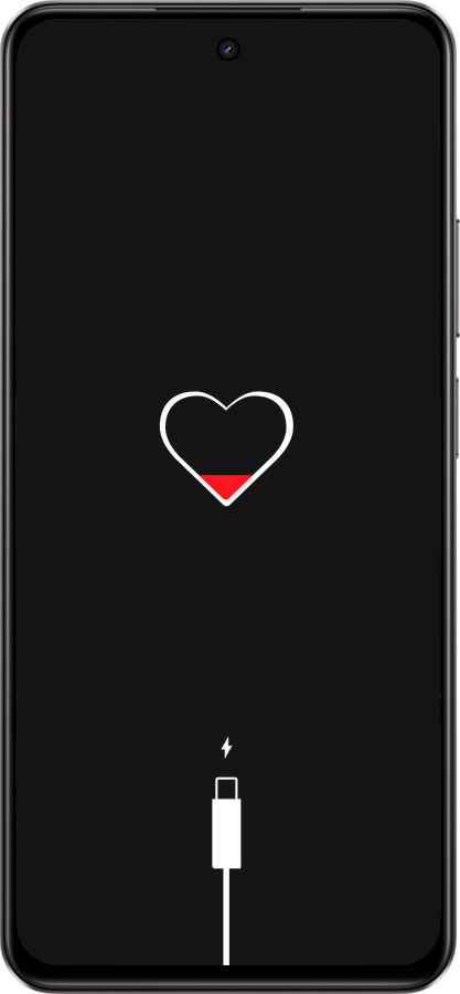 Силіконовий чехол Підзарядка серця для Realme C75 4G - 4274u-3878 изображение 