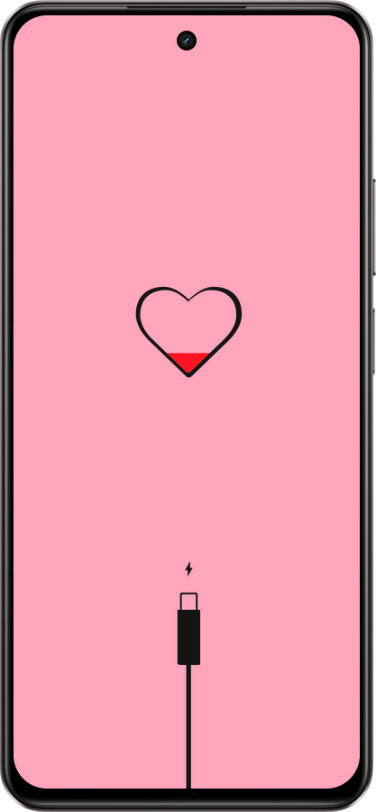 Силиконовый чехол Подзарядка сердца1 для Realme C75 4G - 4275u-3878 изображение 