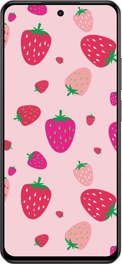 Силіконовий чехол Полунички для Realme C75 4G - 4332u-3878 изображение 