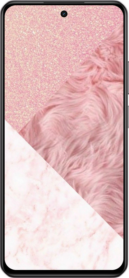 Силиконовый чехол Розовые текстуры для Realme C75 4G - 4343u-3878 изображение 